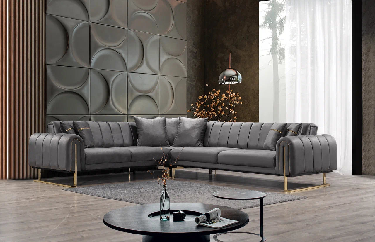 Canapé d'angle "BOLD GRIS"