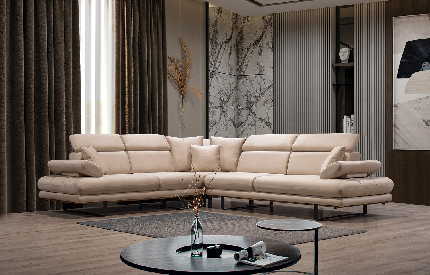 Canapé d'angle "TESLA"